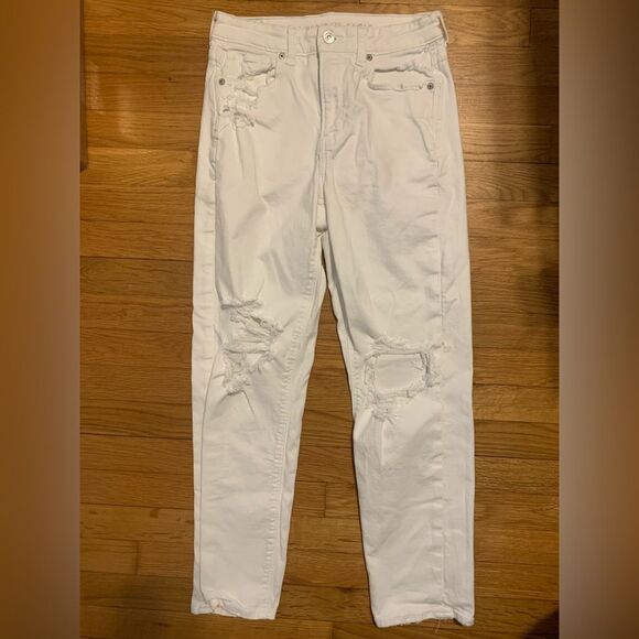 American Eagle Size 4 Outfitters White Stretch Jeans - Picture 1 of 5